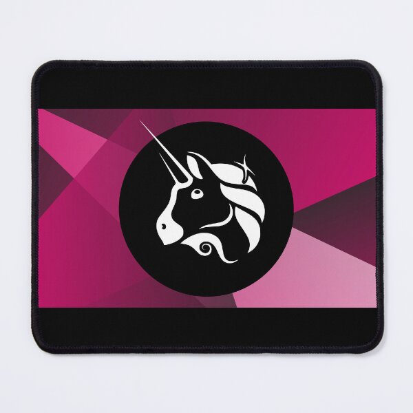 Item preview, Uniswap UNI Crypto Altcoin - Abstract Geometric Forms with Black White Logo designed and sold by CryptoMoods.
