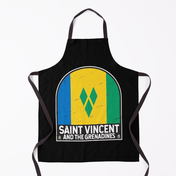 Item preview, Saint Vincent and the Grenadines Flag Emblem Distressed Vintage designed and sold by KrisSidDesigns.