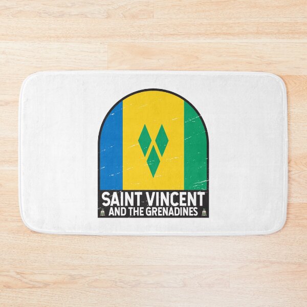 Item preview, Saint Vincent and the Grenadines Flag Emblem Distressed Vintage designed and sold by KrisSidDesigns.
