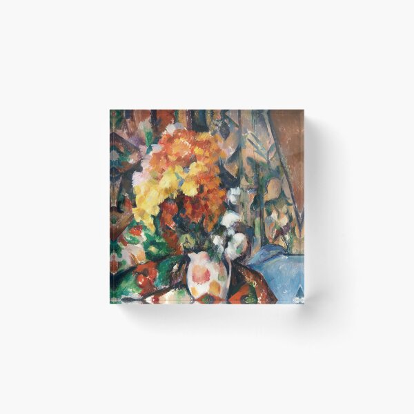 Aperçu de l'œuvre Le vase fleuri (Le Vase Fleuri (vers 1896–1898) de Paul Cézanne créée et vendue par VintageArtRepro.