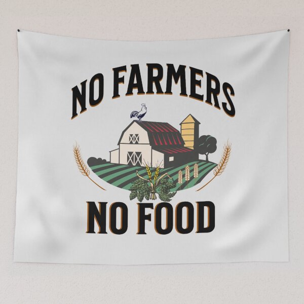 Item preview, No Farmers No Food- Support Farmers designed and sold by BronikowskiART.