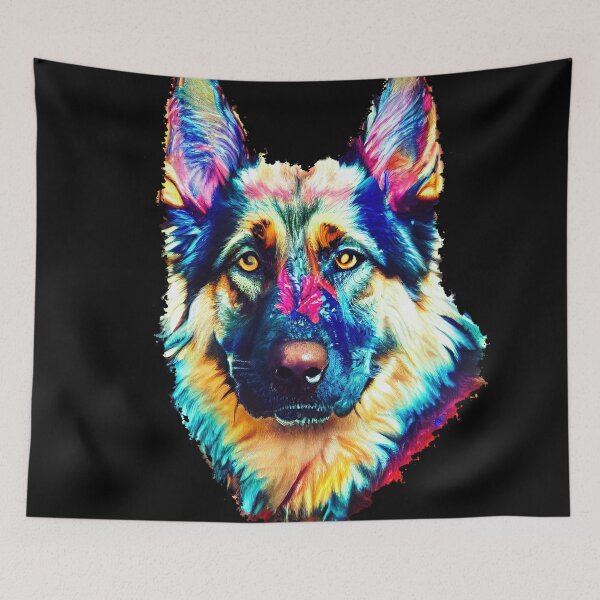 Item preview, Vibrant German Shepard designed and sold by everythingartg.