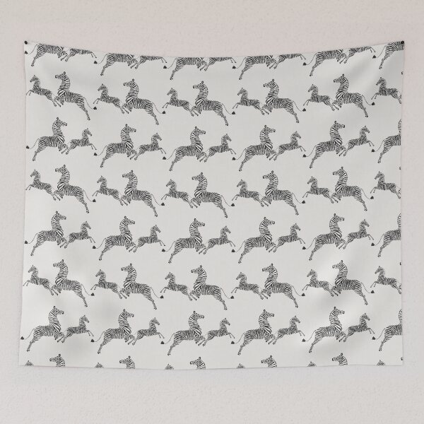 Item preview, Zebras on Antique White designed and sold by Jen K Wilson.