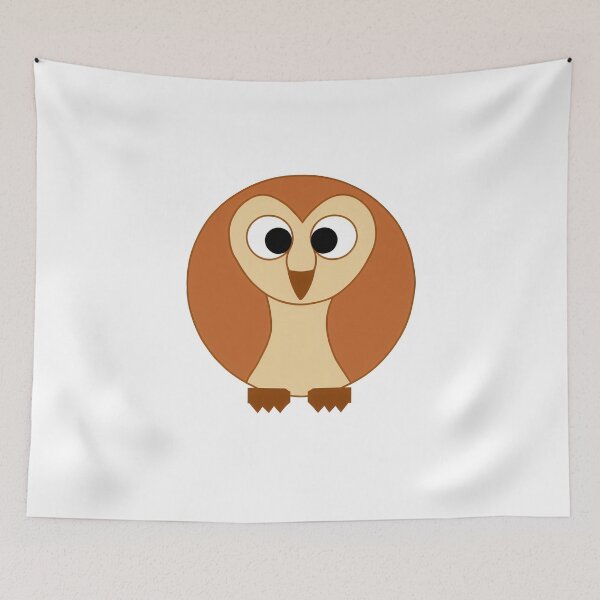 Item preview, A cartoonish round barn owl I designed and sold by BrachiaST.