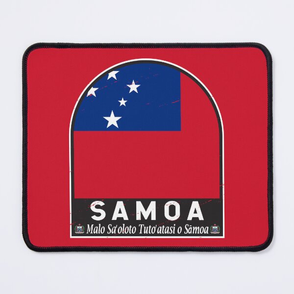 Item preview, Samoa Flag Emblem Distressed Vintage designed and sold by KrisSidDesigns.