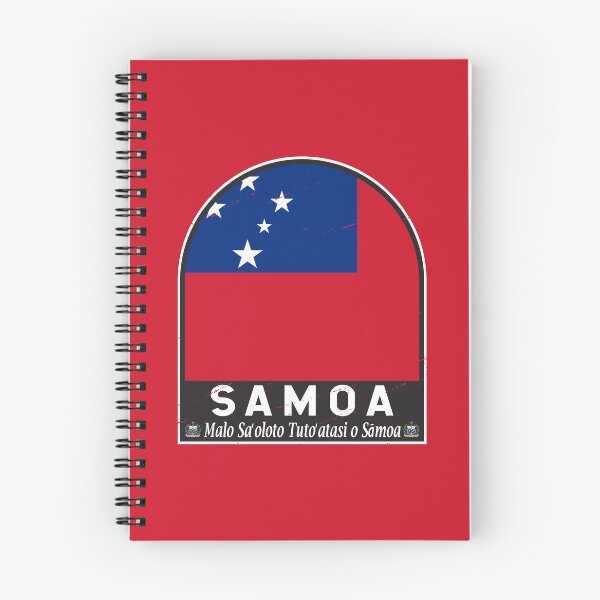 Item preview, Samoa Flag Emblem Distressed Vintage designed and sold by KrisSidDesigns.