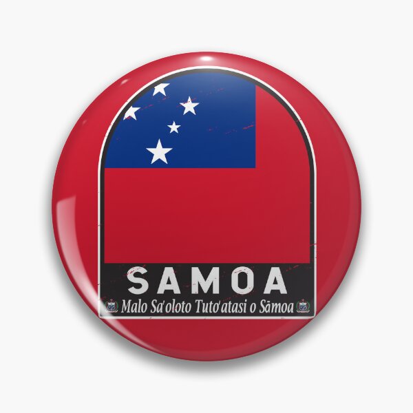 Item preview, Samoa Flag Emblem Distressed Vintage designed and sold by KrisSidDesigns.