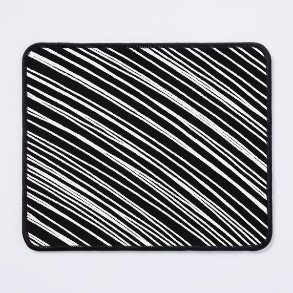 Item preview, Black and White Abstract Diagonal Stripe Pattern designed and sold by All-Black-White.