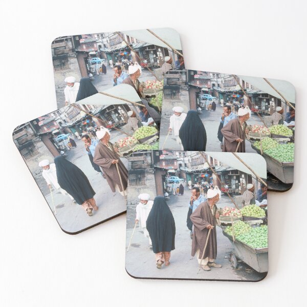 Item preview, 1970s - Street Scene with a Fruit Seller and an Old Man, Srinagar, Kashmir, India designed and sold by thatwaslife.