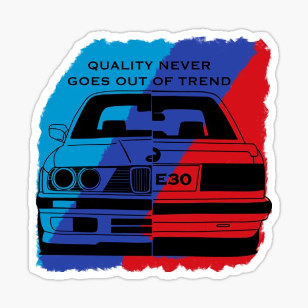 Aesthetic Perfect New Logo Of A Classic Car Blue Sky Blue Red E30 Says Quallity Never Goes Out 5317