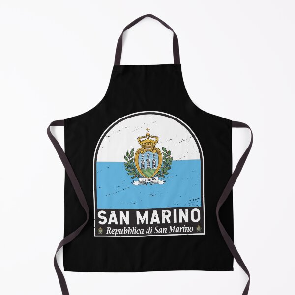 Item preview, San Marino Flag Emblem Distressed Vintage designed and sold by KrisSidDesigns.