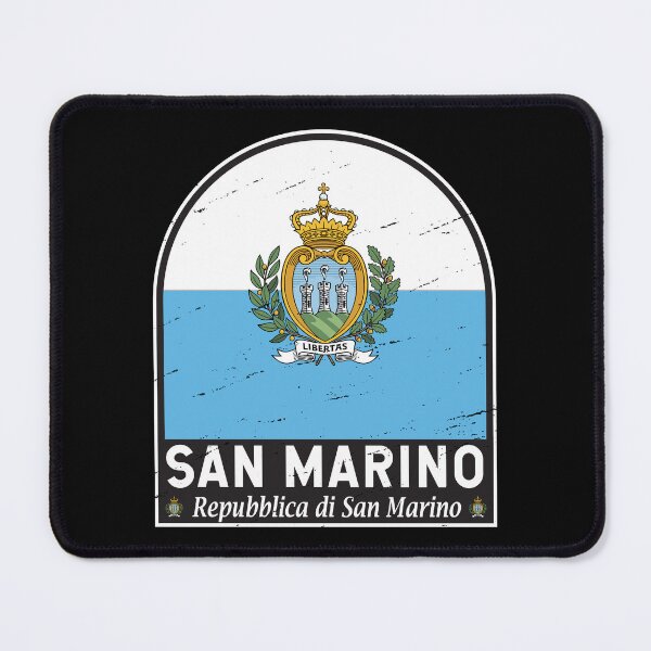 Item preview, San Marino Flag Emblem Distressed Vintage designed and sold by KrisSidDesigns.