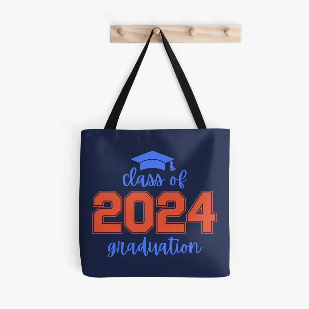 Funny 2024 College Graduate Graduation Grad Students Seniors Zip Tote Bag