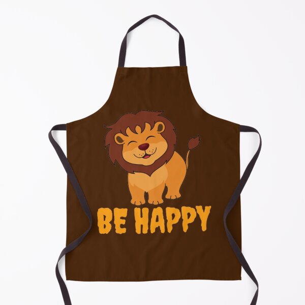 Item preview, Be Happy - Animal - Motivation Quartos - Lion - typography designed and sold by YorkStyle.