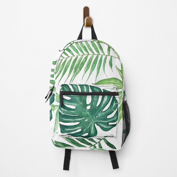 Item preview, Tropical Pura Vida Palm Leaves and Monstera Watercolor designed and sold by Erin Morris.