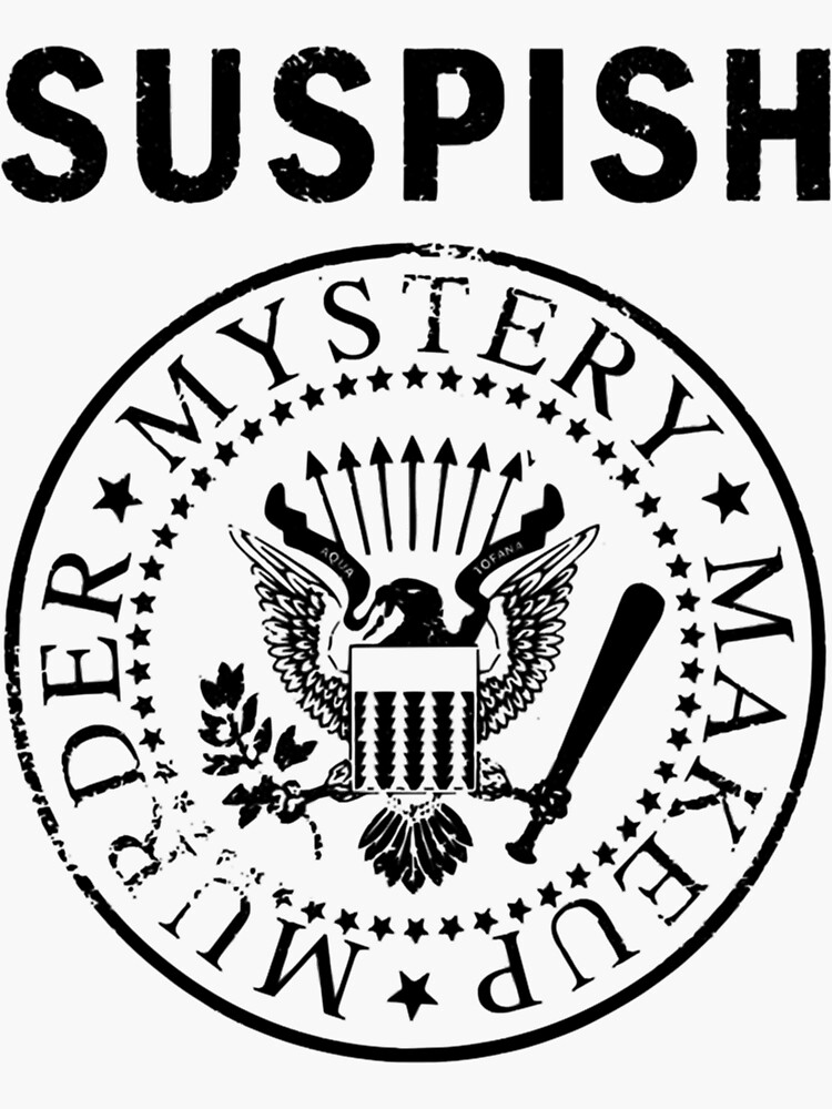 "Bailey Sarian Merch Band Suspish Mystery Makeup Murder " Sticker for
