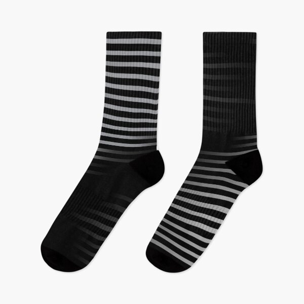 Item preview, Black and White Abstract Gradient Ombre Stripe Pattern designed and sold by All-Black-White.
