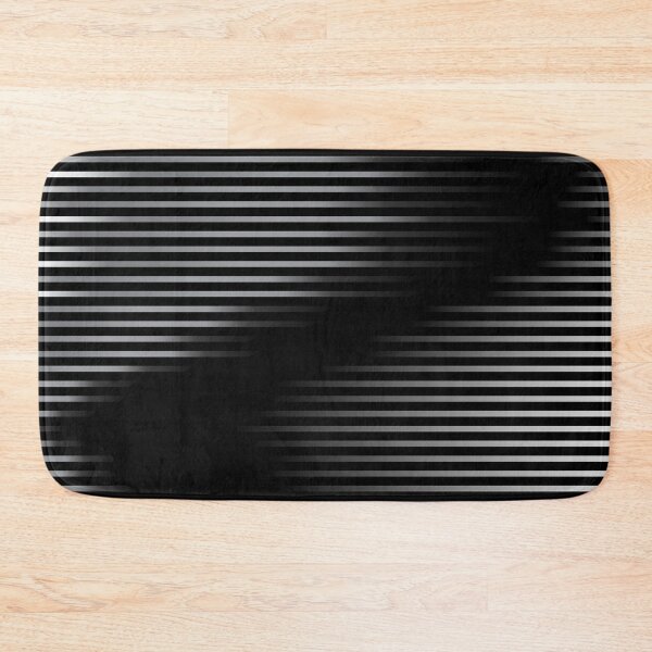 Item preview, Black and White Abstract Gradient Ombre Stripe Pattern designed and sold by All-Black-White.