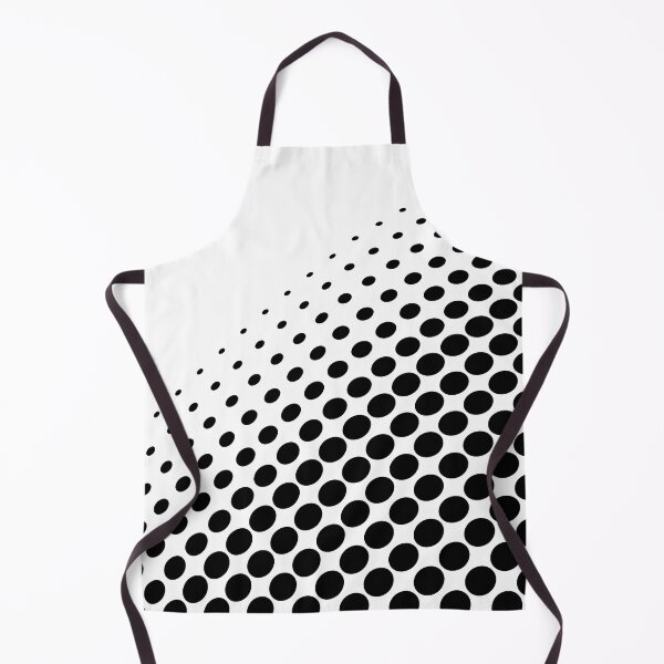 Item preview, Black and White Abstract Halftone Polka Dot Pattern designed and sold by All-Black-White.
