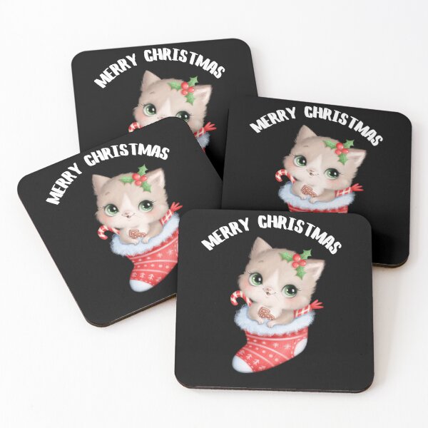 Item preview, Cute Christmas kitten designed and sold by R2Dsign.