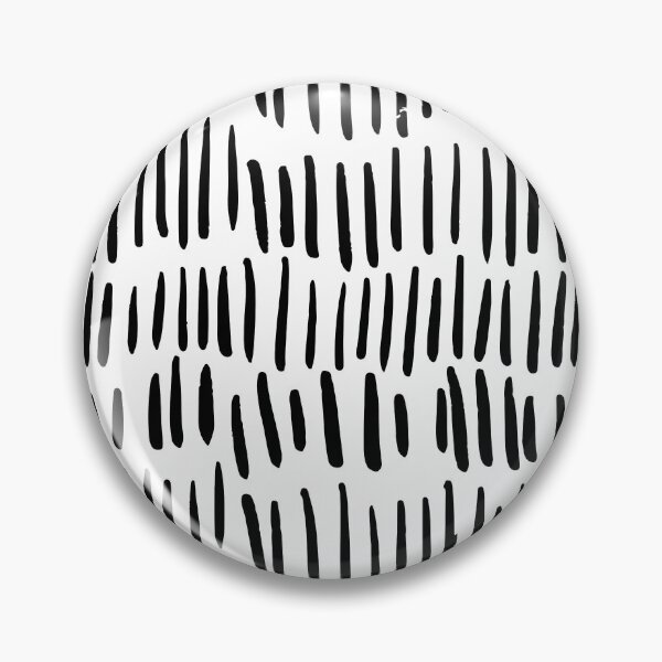 Item preview, Black and White Abstract Minimal Dash Line Pattern designed and sold by All-Black-White.