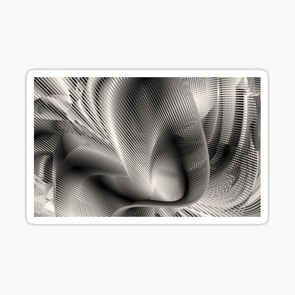 Warped Wave Graphs Sticker
