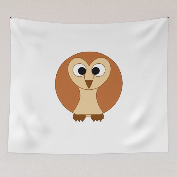 Item preview, A cartoonish round barn owl III designed and sold by BrachiaST.