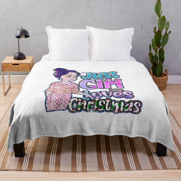 Item preview, Merry Christmas Quotes :Christmas Sayings , just a Girl Who Loves Christmas  designed and sold by sweary12.