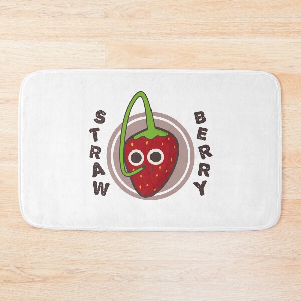 Item preview, Strawberry Pun, Fruit drinking with straw designed and sold by EnzoVectorism.
