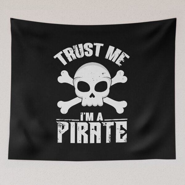 Item preview, Trust Me I'm A Pirate Skull And Crossbones designed and sold by ArcWarden-art.