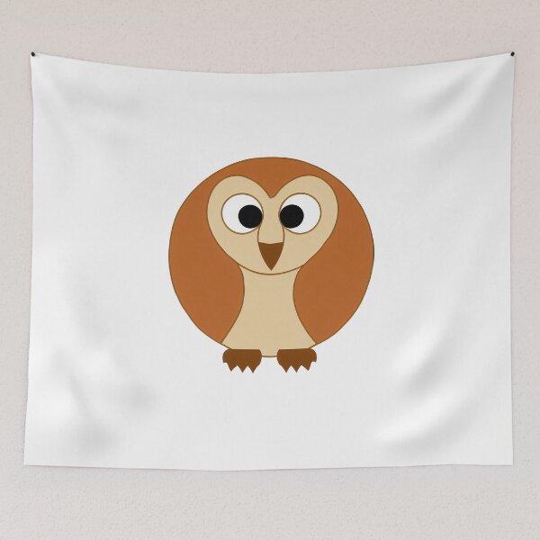 Item preview, A cartoonish round barn owl IV designed and sold by BrachiaST.