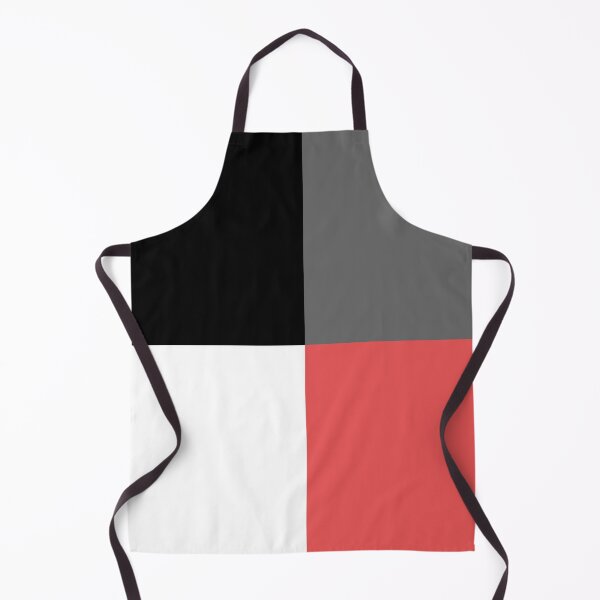 Item preview, Black and White, Red and Gray 4 Square Geometric Minimal Graphic Design designed and sold by All-Black-White.