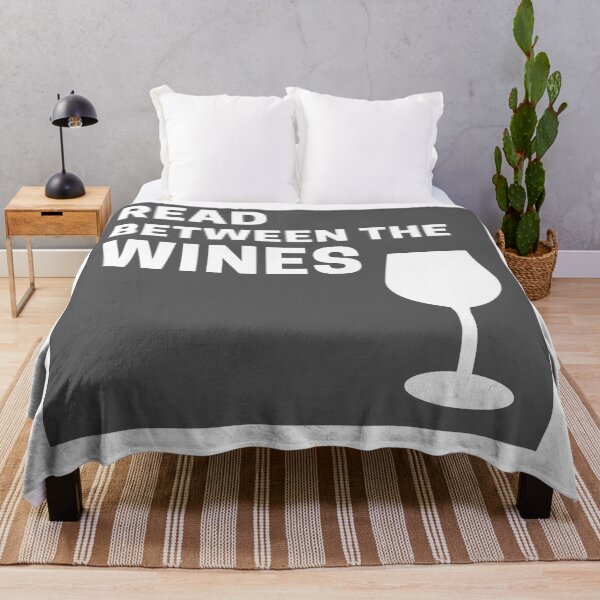 Item preview, Gray Cute Read Between the Wines designed and sold by TheCreativeFab.