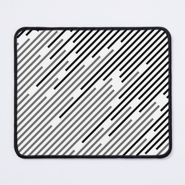 Item preview, Black and White Abstract Diagonal Stripe Line Pattern designed and sold by All-Black-White.