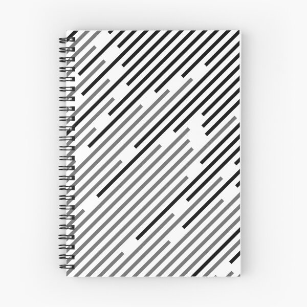 Item preview, Black and White Abstract Diagonal Stripe Line Pattern designed and sold by All-Black-White.