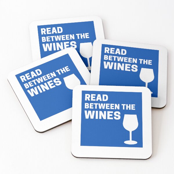 Item preview, Blue Cute Read Between the Wines designed and sold by TheCreativeFab.