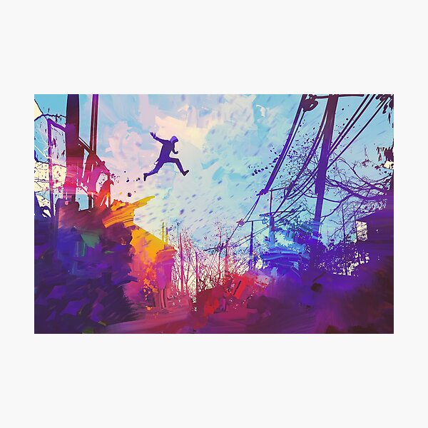 Modern Parkour Free Running Urban Obstacle Course Photographic Print