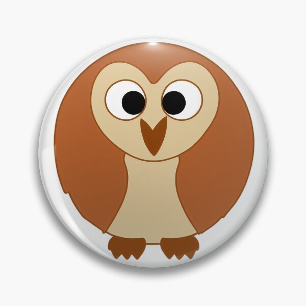 Item preview, A cartoonish round barn owl VI designed and sold by BrachiaST.