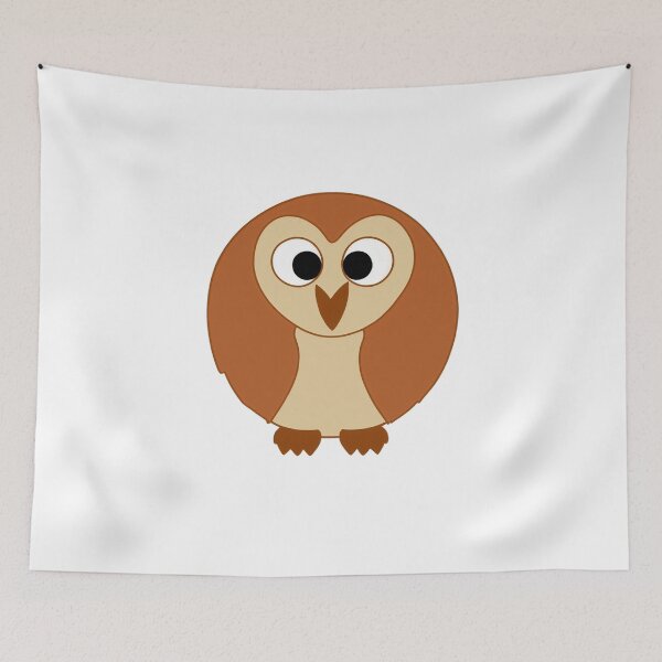 Item preview, A cartoonish round barn owl VI designed and sold by BrachiaST.