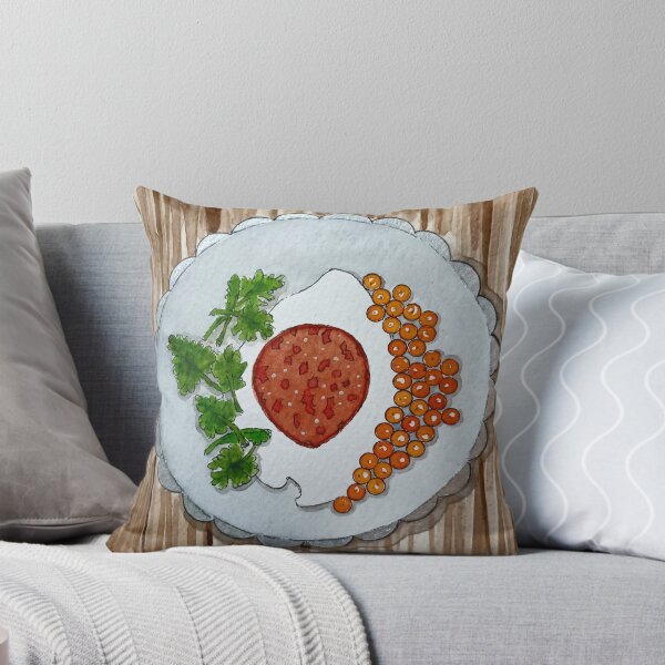 Item preview, Smoked salmon roe,creme fraiche,chili oil - Diptych 2/2 designed and sold by ImitationArt.