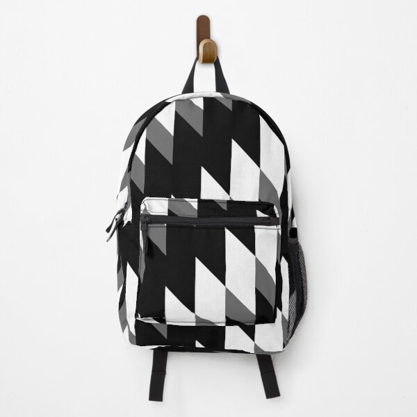 Item preview, Black and White Abstract Geometric Zigzag Chevron Pattern designed and sold by All-Black-White.