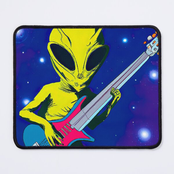 Item preview, Alien playing guitar in Space designed and sold by Ludvig823.