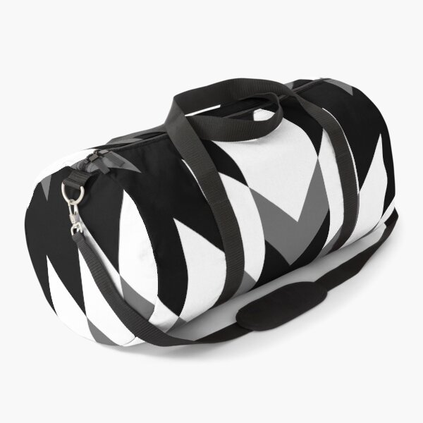 Item preview, Black and White Abstract Geometric Zigzag Chevron Pattern designed and sold by All-Black-White.