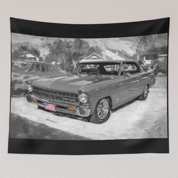 Item preview, 1967 Red Chevrolet Nova Super Sport B&W X101 designed and sold by RichFrancoCars.