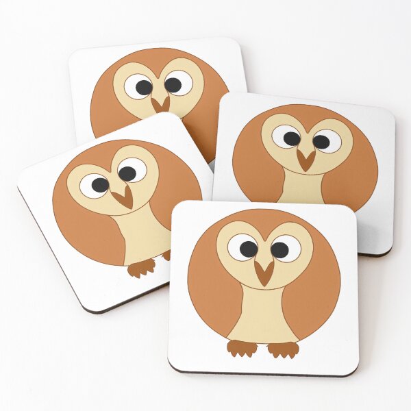 Item preview, A cartoonish round barn owl VII designed and sold by BrachiaST.