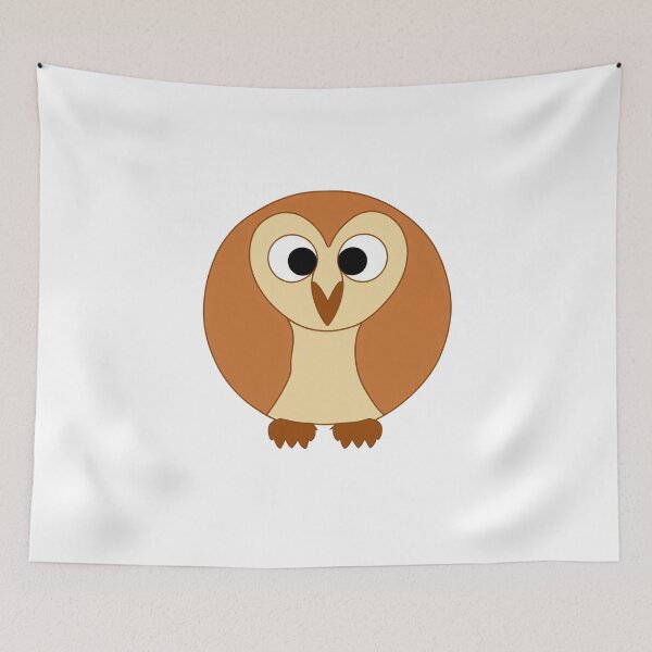 Item preview, A cartoonish round barn owl VII designed and sold by BrachiaST.