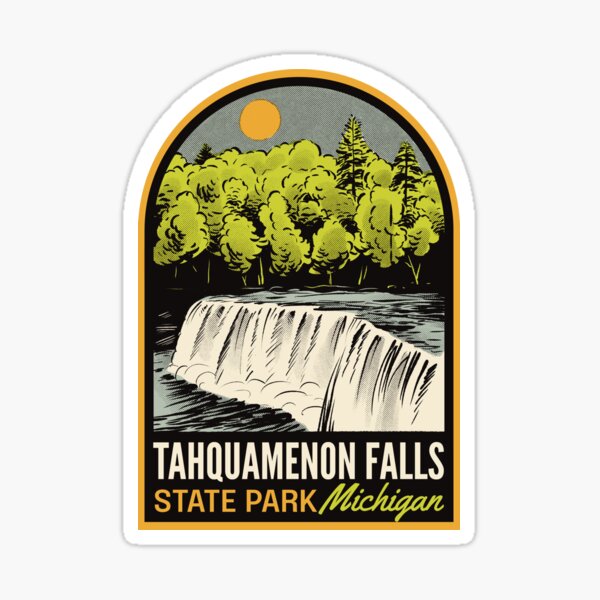 Item preview, Tahquamenon Falls State Park MI Vintage Retro designed and sold by halpindesignco.
