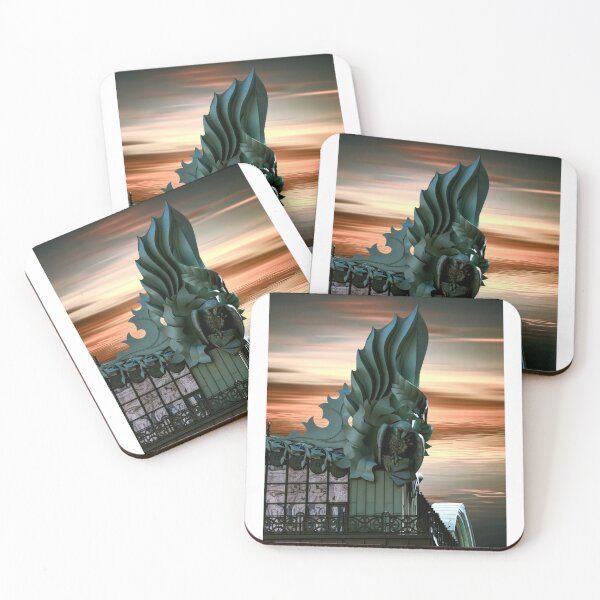 Item preview, Green Owl Roof Cornices - Harold Washington Library - Chicago Loop designed and sold by Daniel Hagerman.