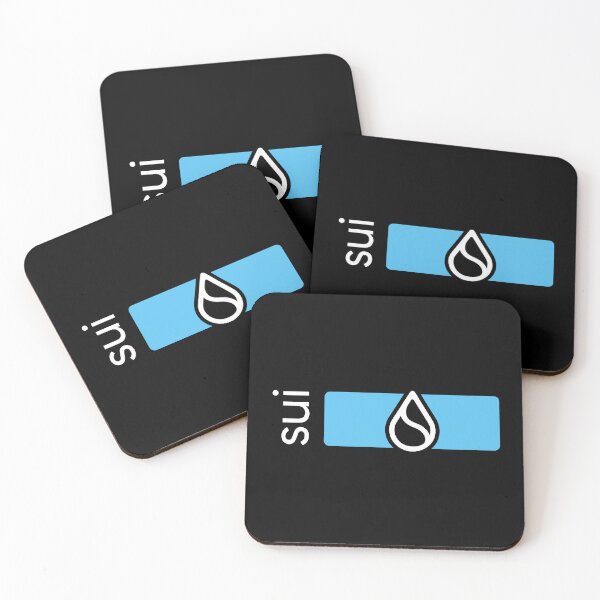 Item preview, Sui SUI Crypto Altcoin - Blue Rectangle with Rounded Corners designed and sold by CryptoMoods.