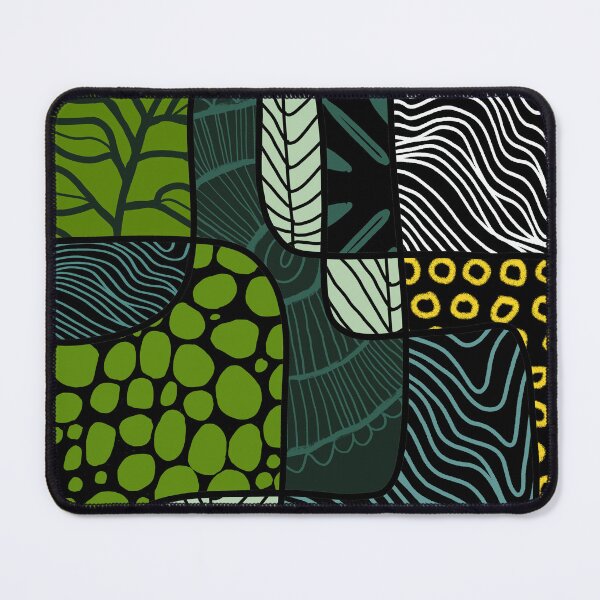 Item preview, Green Patterns Abstract Mixed Media Design designed and sold by NancyMerkle.